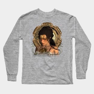 Beautiful steampunk women Long Sleeve T-Shirt